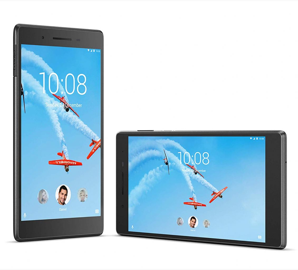 Tablet Lenovo Tab 7, Display 7 HD, Cpu MediaTek, 16 GB Esp. fino a 128gb, RAM 2 GB, WiFi+LTE, Android Nougat, Slate Black